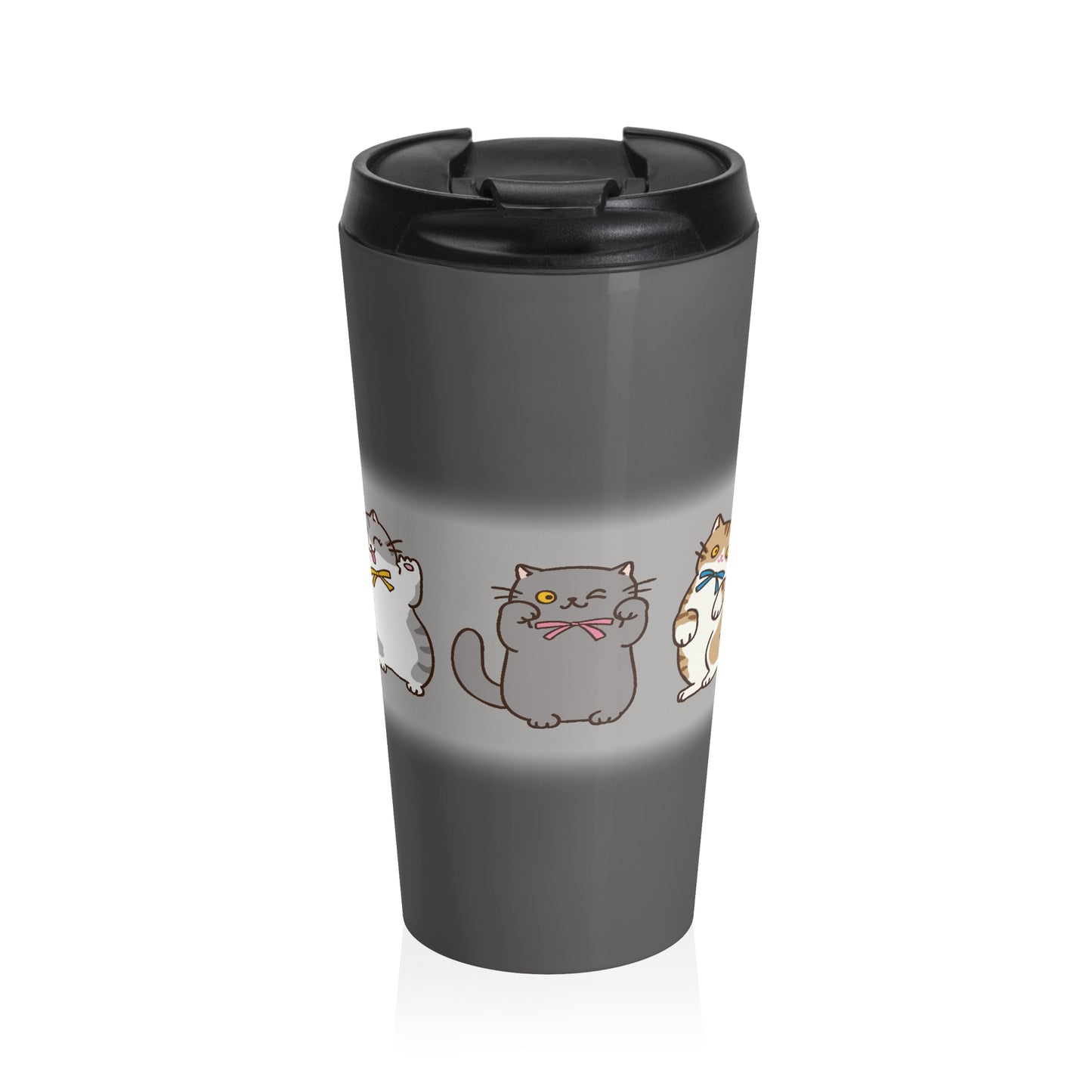 Cat Pattern,Stainless Steel,Travel Mug