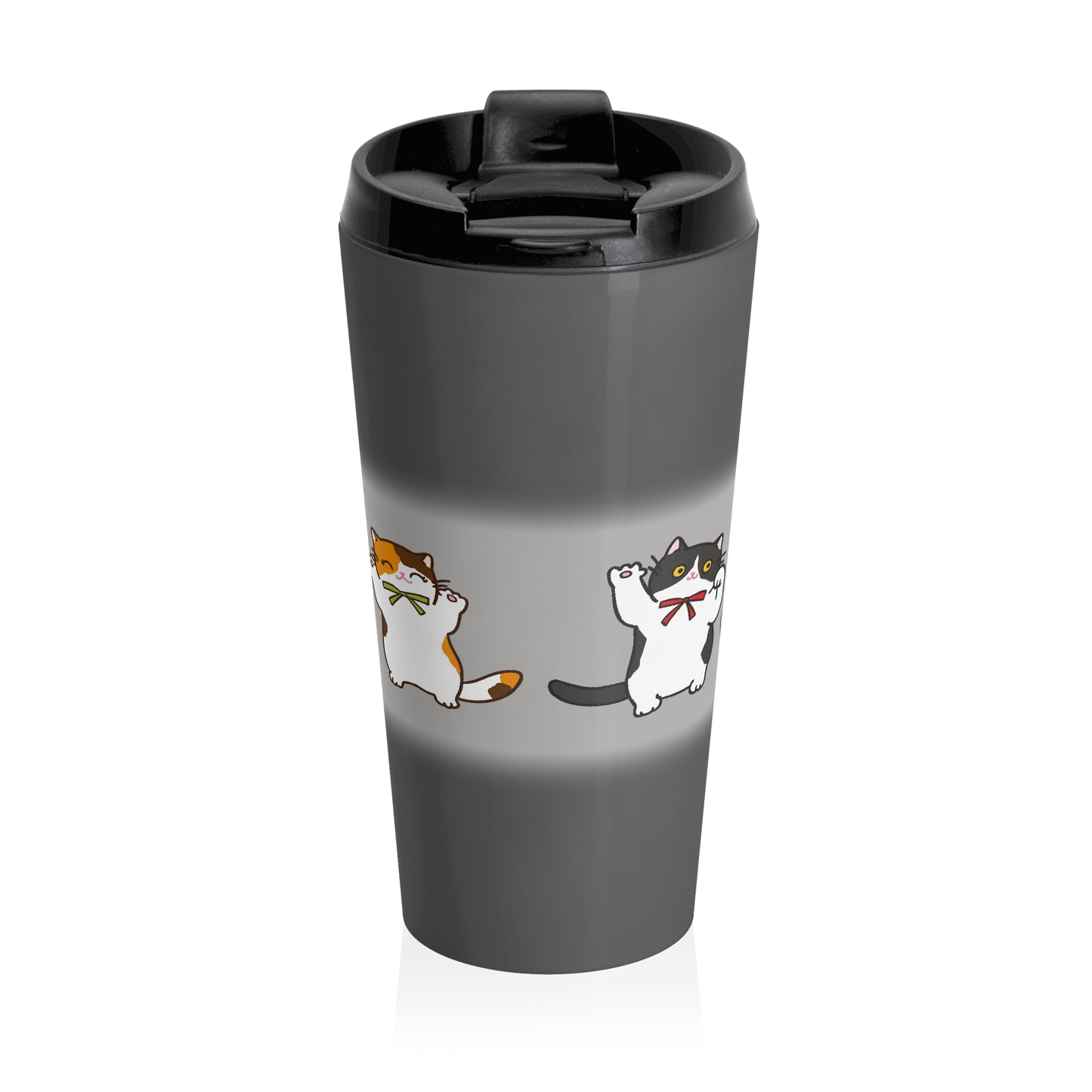 Cat Pattern,Stainless Steel,Travel Mug