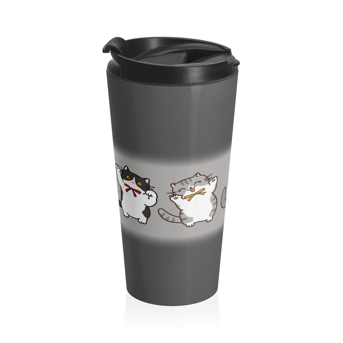 Cat Pattern,Stainless Steel,Travel Mug