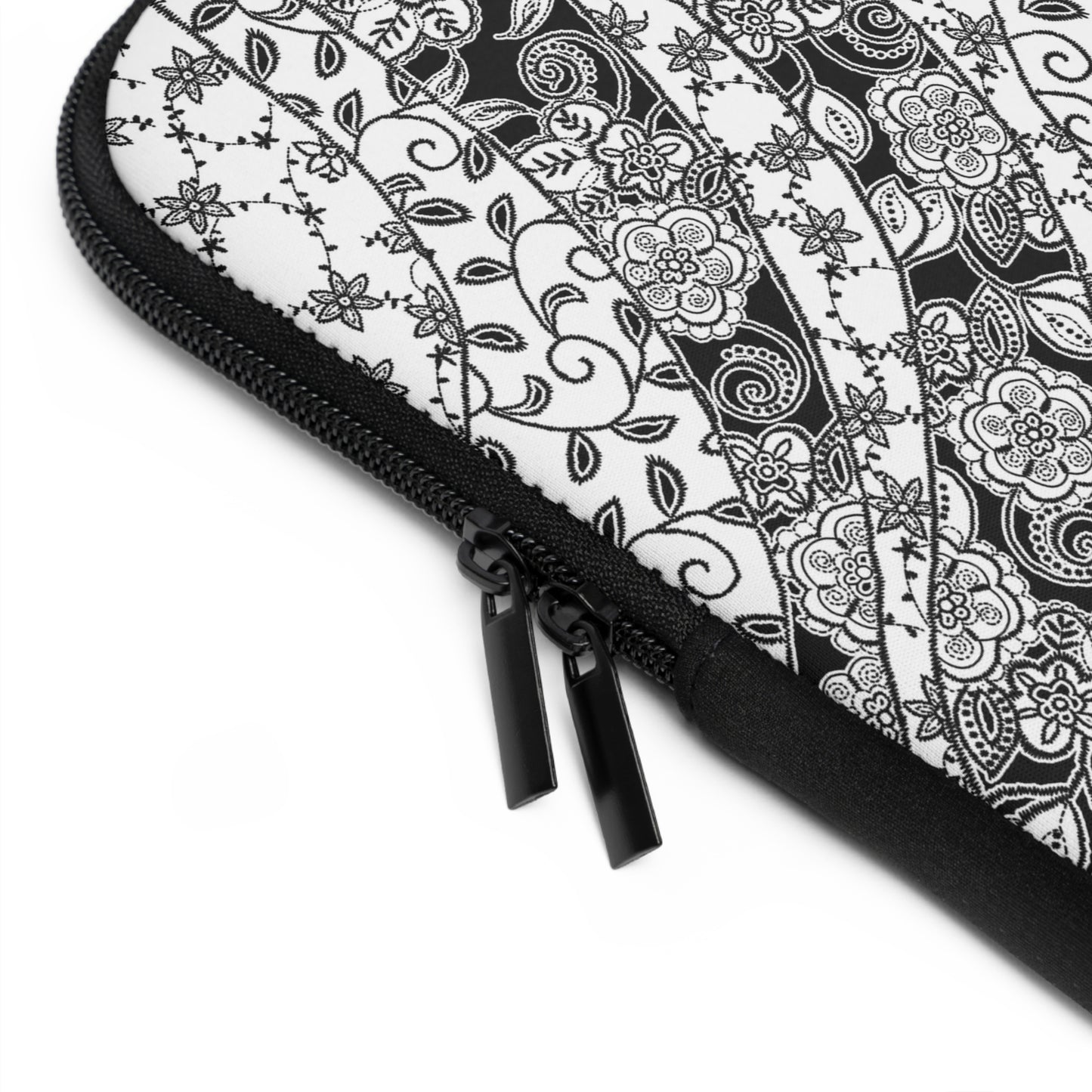 Black and White Pattern Laptop Sleeve