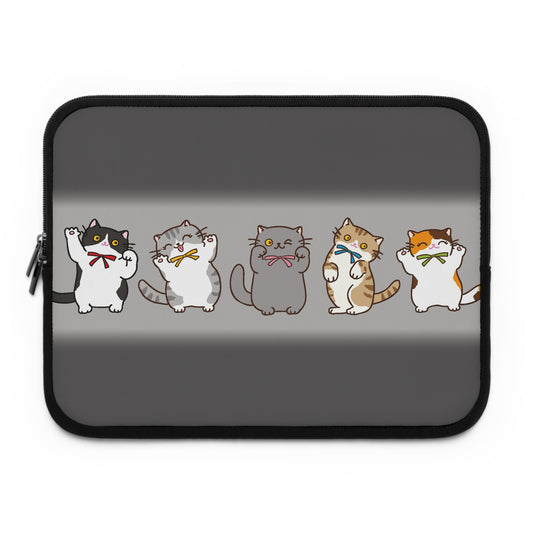 Cat Pattern Laptop Sleeve